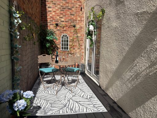 Relax on the secluded patio.